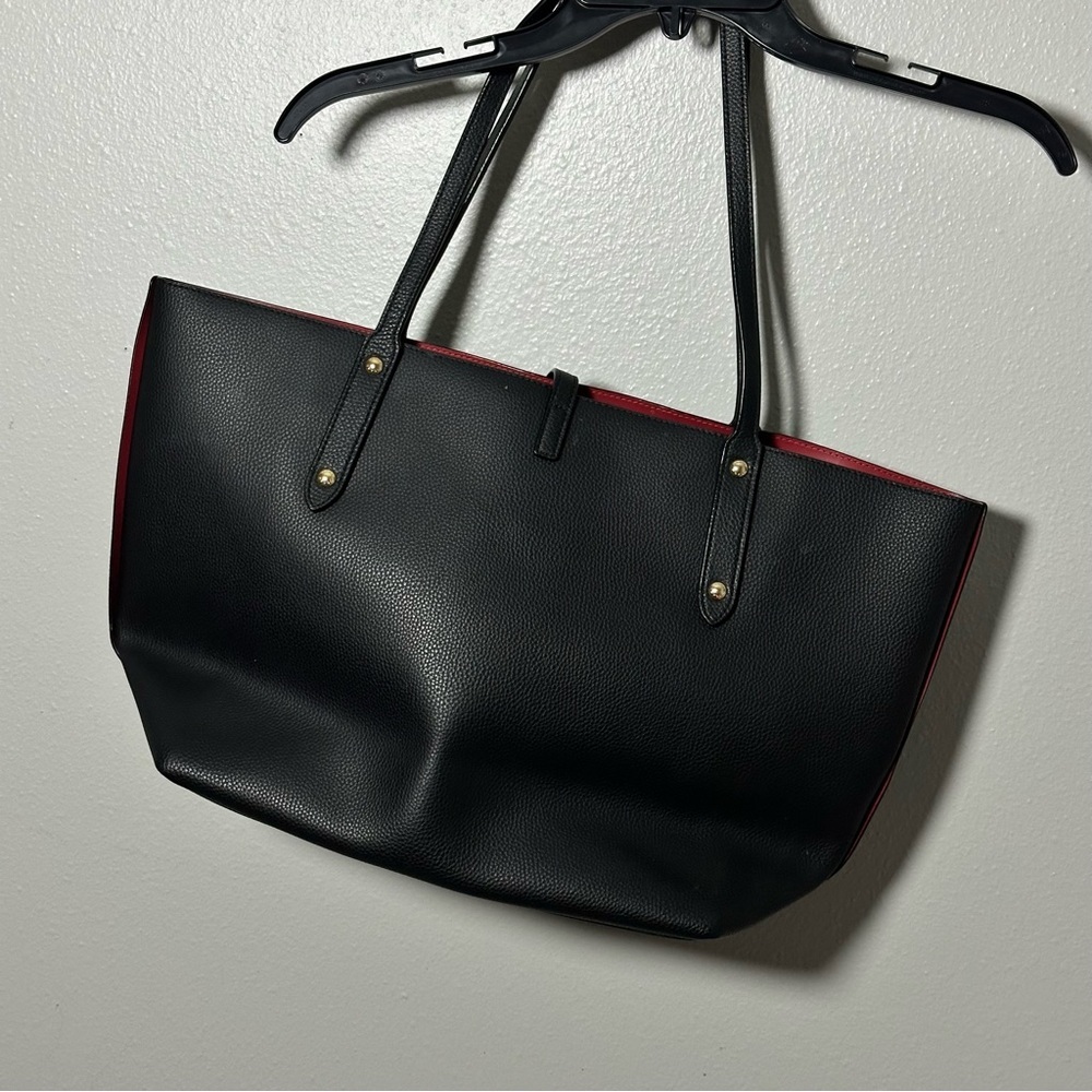 Coach Black Market Pebbled Tote Bag with Gold‎ Accents Large - Picture 5 of 11
